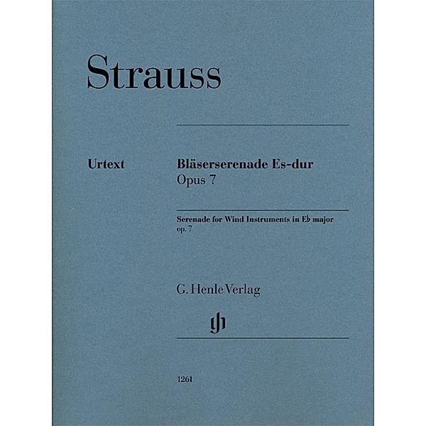 Strauss, R: Bläserserenade Es-dur op. 7, Richard Strauss