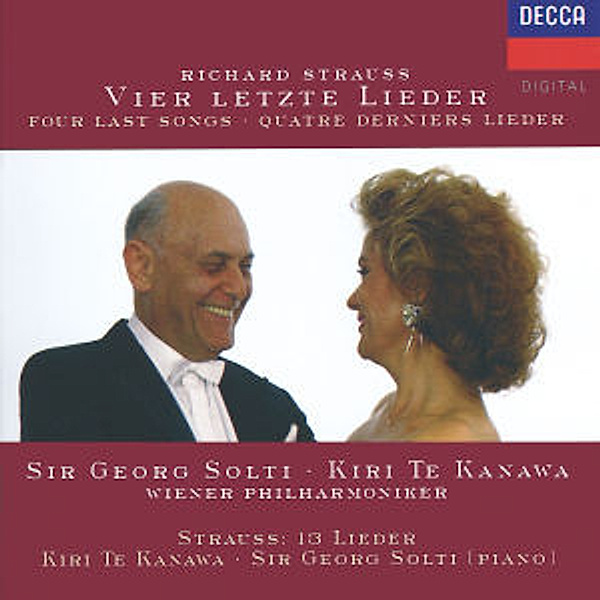 Strauss, R.: Vier letzte Lieder, Die Nacht, Allerseelen etc., Kiri Te Kanawa, Georg Solti, Wp