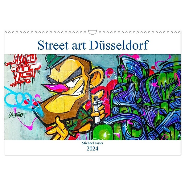 Street art Düsseldorf Michael Jaster (Wandkalender 2024 DIN A3 quer), CALVENDO Monatskalender, Michael Jaster Fotografie Düsseldorf