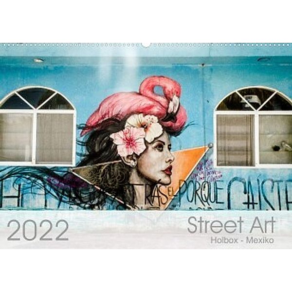 Street Art - Holbox, Mexico (Wandkalender 2022 DIN A2 quer), Maren Schoennerstedt