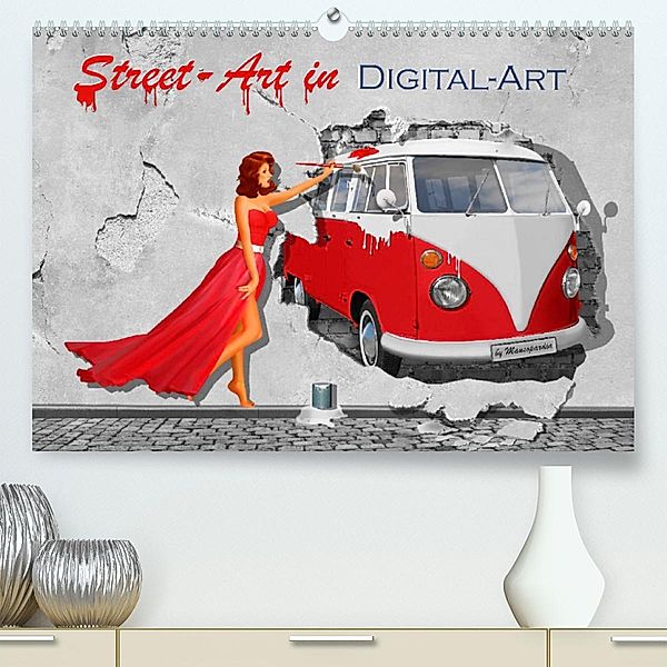 Street-Art in Digital-Art by Mausopardia (Premium, hochwertiger DIN A2 Wandkalender 2023, Kunstdruck in Hochglanz), Monika Jüngling alias Mausopardia