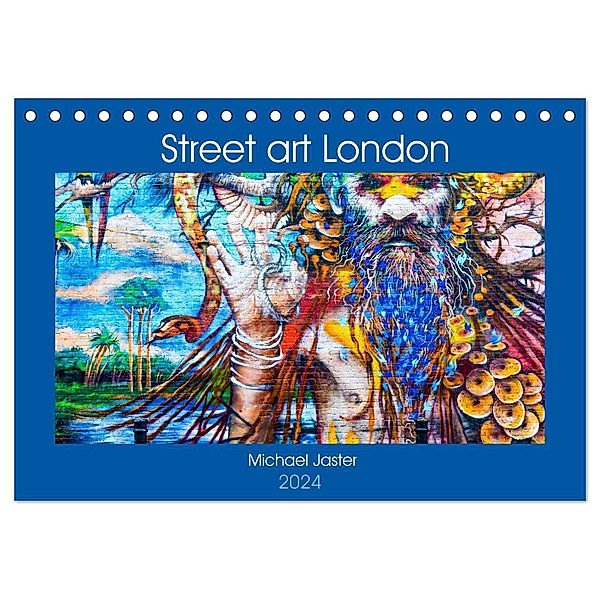 Street art London Michael Jaster (Tischkalender 2024 DIN A5 quer), CALVENDO Monatskalender, Michael Jaster