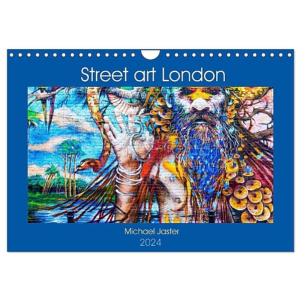 Street art London Michael Jaster (Wandkalender 2024 DIN A4 quer), CALVENDO Monatskalender, Michael Jaster
