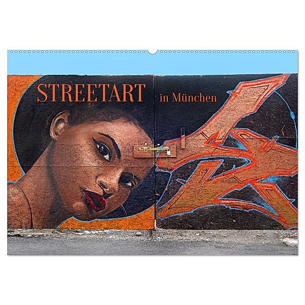 Streetart in München (Wandkalender 2024 DIN A2 quer), CALVENDO Monatskalender, Bernd Zillich
