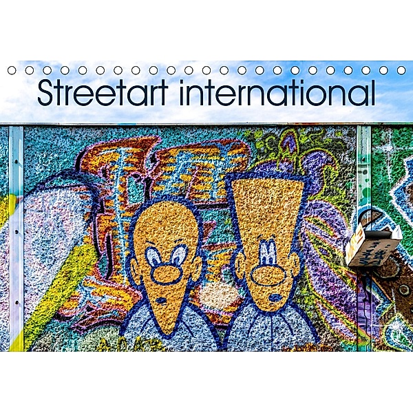 Streetart international (Tischkalender 2021 DIN A5 quer), Andreas Schön, Berlin