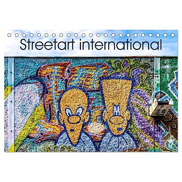 Streetart international (Tischkalender 2024 DIN A5 quer), CALVENDO Monatskalender, Berlin, Andreas Schön