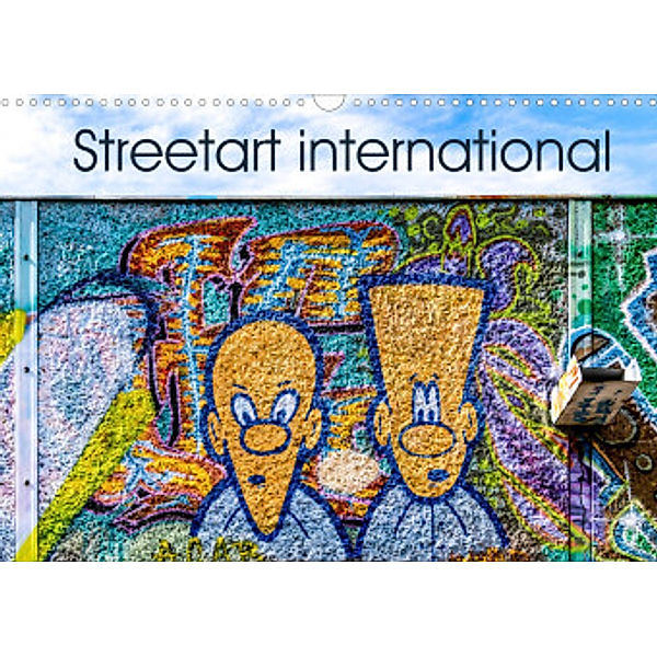 Streetart international (Wandkalender 2022 DIN A3 quer), Andreas Schön, Berlin