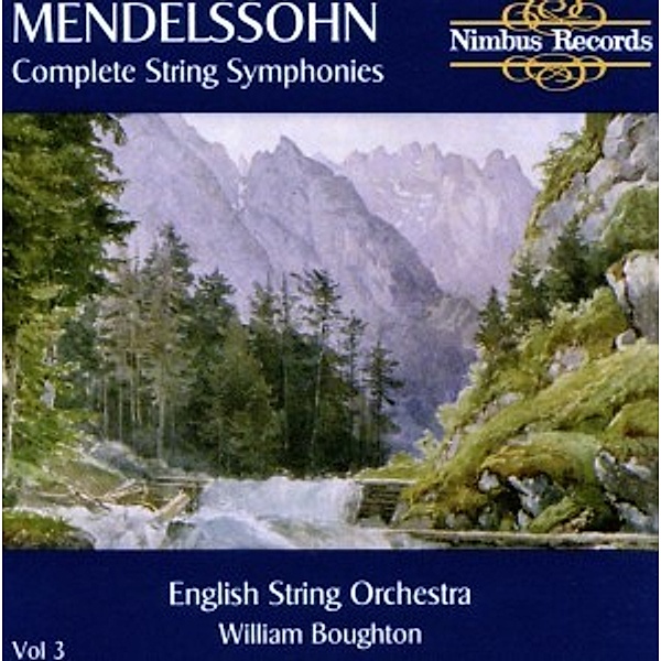 Streichersinfonien Vol.3, William Boughton, English String Orchestra