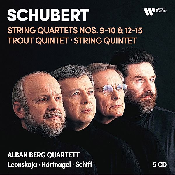 Streichquartette 9 & 10,12-15,Forellenquintett, Alban Berg Quartett, Leonskaja, Schiff, Hörtnagel