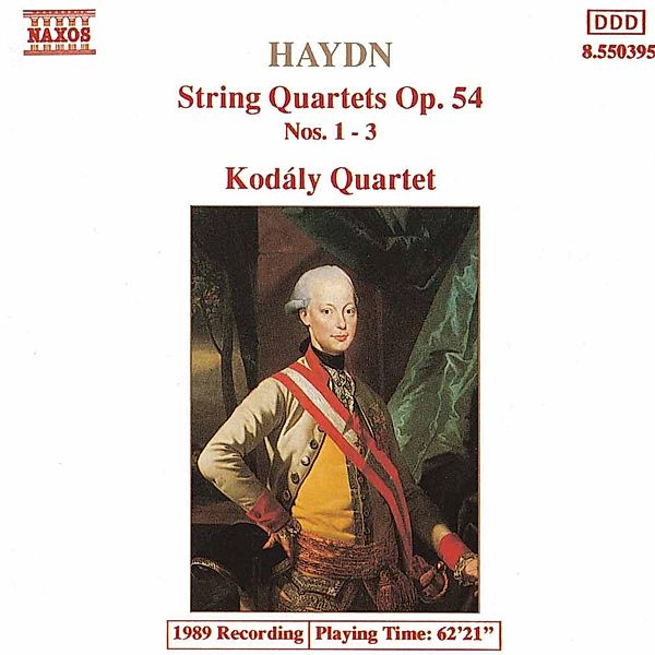Streichquartette Op.54,1-3, Kodaly Quartet