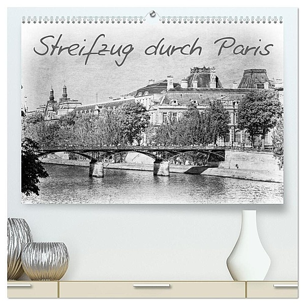 Streifzug durch Paris (hochwertiger Premium Wandkalender 2024 DIN A2 quer), Kunstdruck in Hochglanz, Ellen und Udo Klinkel