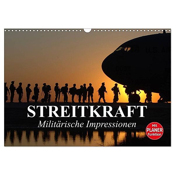 Streitkraft. Militärische Impressionen (Wandkalender 2024 DIN A3 quer), CALVENDO Monatskalender, Elisabeth Stanzer