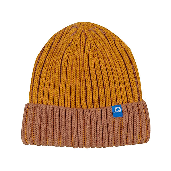 finkid Strick-Beanie PIPPALOT in sunflower/almond