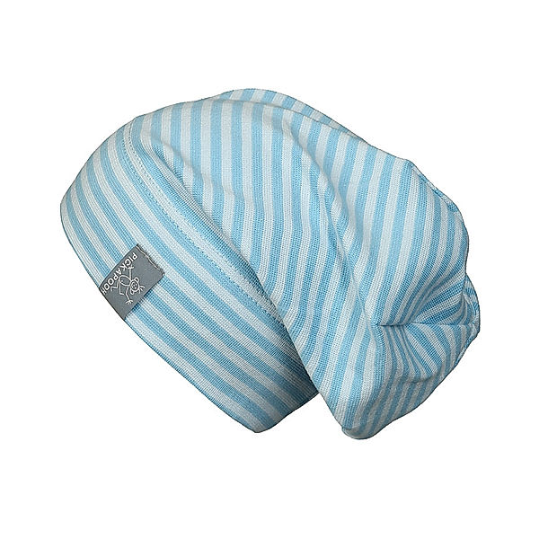 PICKAPOOH Strick-Beanie RAP geringelt in blau/bleu