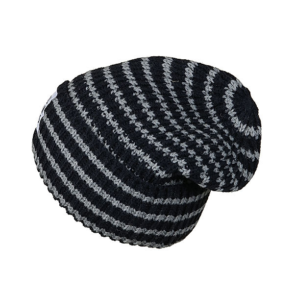 Color Kids Strick-Beanie STRIBE in total eclipse