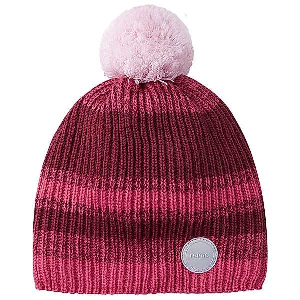 Reima Strick-Mütze HINLOPEN mit Wolle in azalea pink