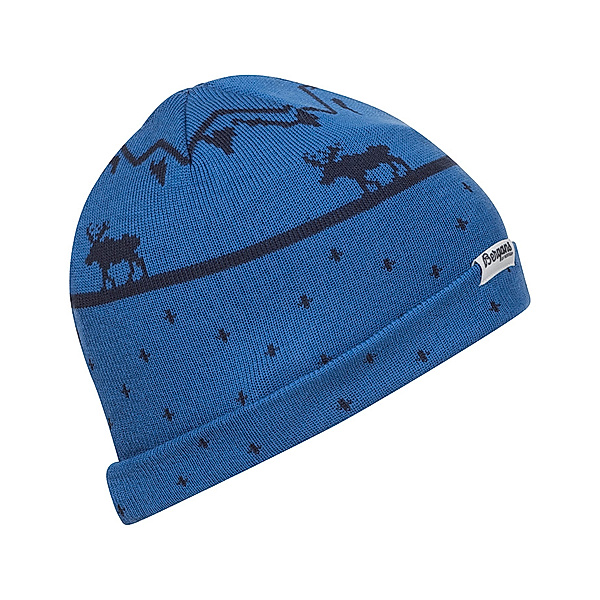 Bergans Strick-Mütze MOUNTAIN MOOSE mit Merino in blau