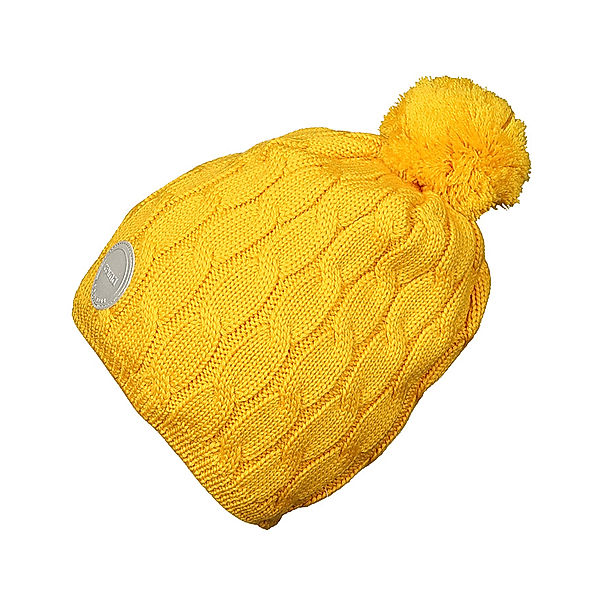 Reima Strick-Mütze NYKSUND aus Wolle gefüttert in gelb