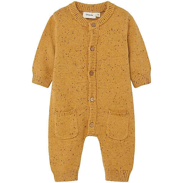 Lil' Atelier Strick-Overall NBNGAL in honey mustard