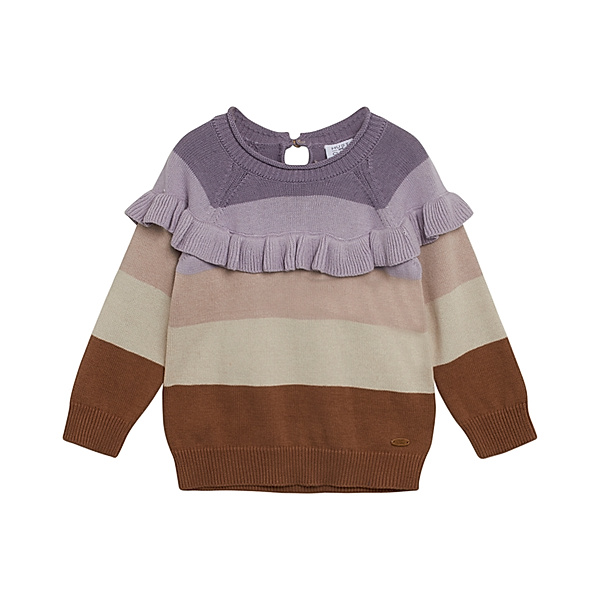 Hust & Claire Strick-Pullover PAWI gestreift in lavender