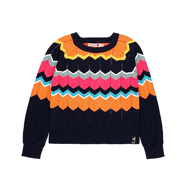 Boboli Strick-Pullover ZICKZACK MULTI in bunt