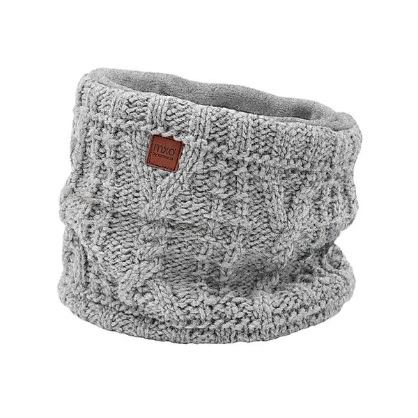 maximo Strick-Schlauchschal SIDNEY mit Wolle in metall melange