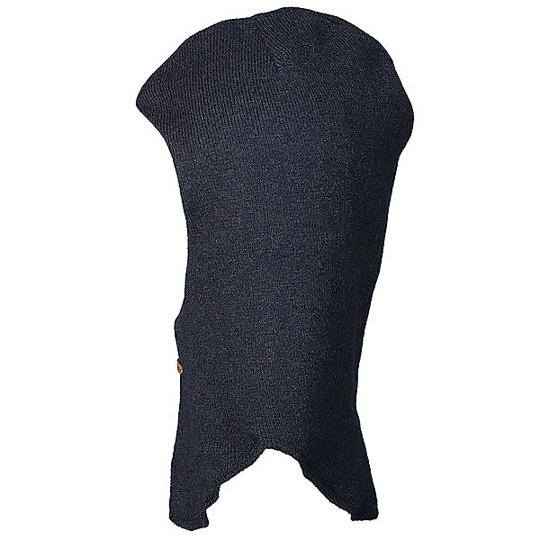 Minymo Strick-Schlupfmütze BALACLAVA KNIT mit Wolle in navy