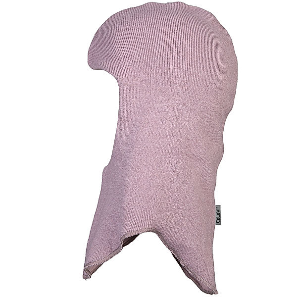 CeLaVi Strick-Schlupfmütze NEW BALACLAVA mit Wolle in elderberry