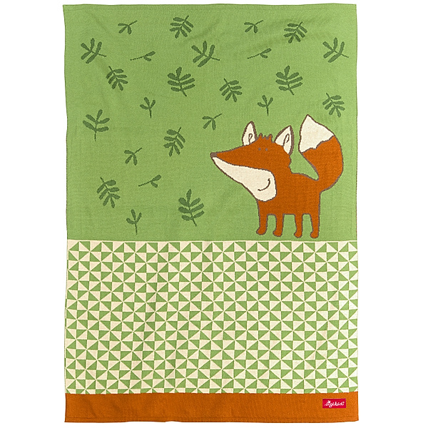 Sigikid Strickdecke FOREST FOX (70x100) in grün