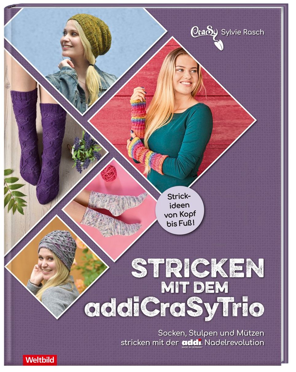 Stricken mit dem addiCraSyTrio - Socken, Stulpen und Mützen stricken