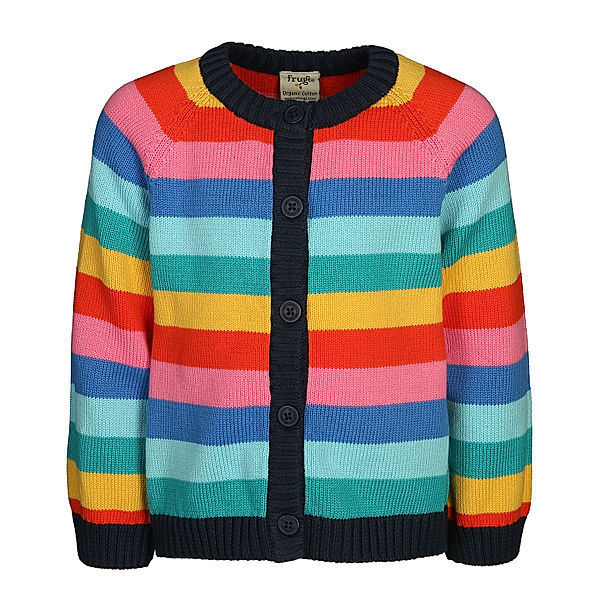 frugi Strickjacke AUBREY - RAINBOW gestreift in bunt