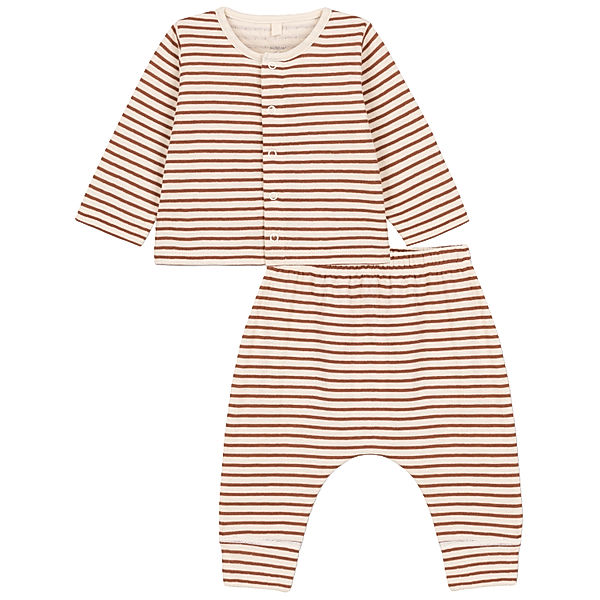 Petit Bateau Strickjacke BEBE 2-teilig gestreift in avalanche