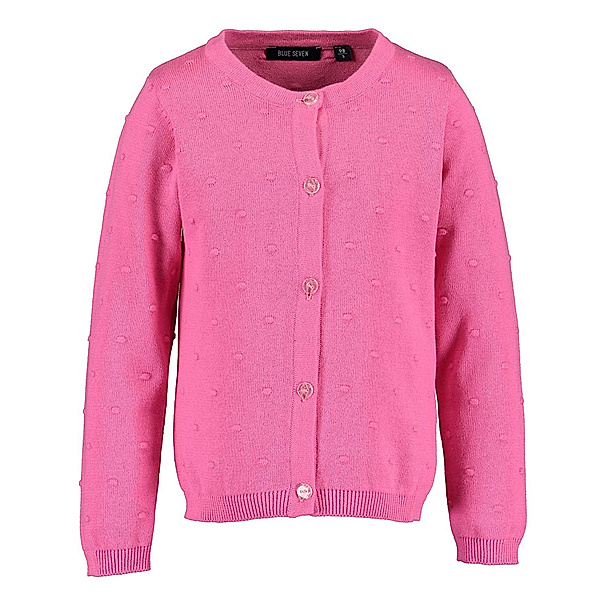 BLUE SEVEN Strickjacke ESSENTIALS – KNITTED DOTS in pink