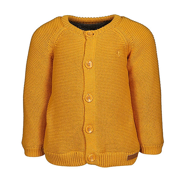 noppies Strickjacke LOU KNIT mit Teddyfutter in honiggelb