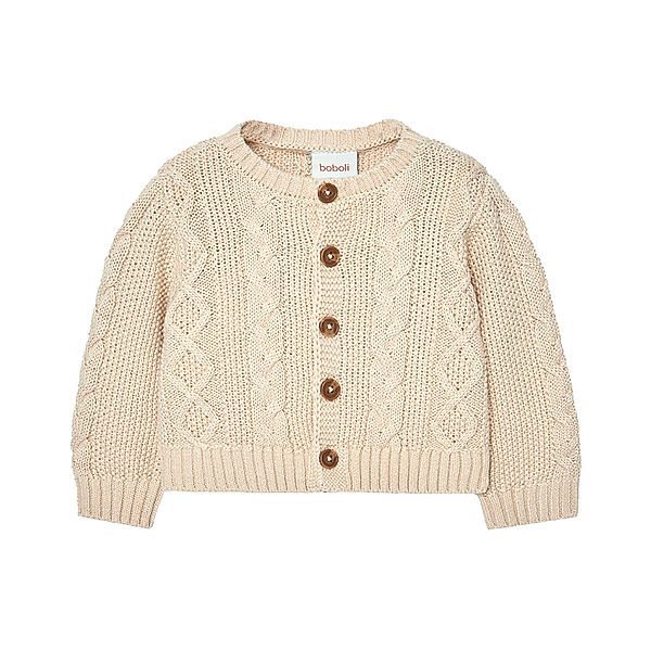 Boboli Strickjacke PATTERN in beige