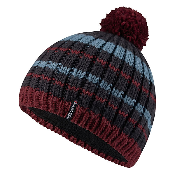 TROLLKIDS Strickmütze HAFJELL BOBBLE in chestnut/black