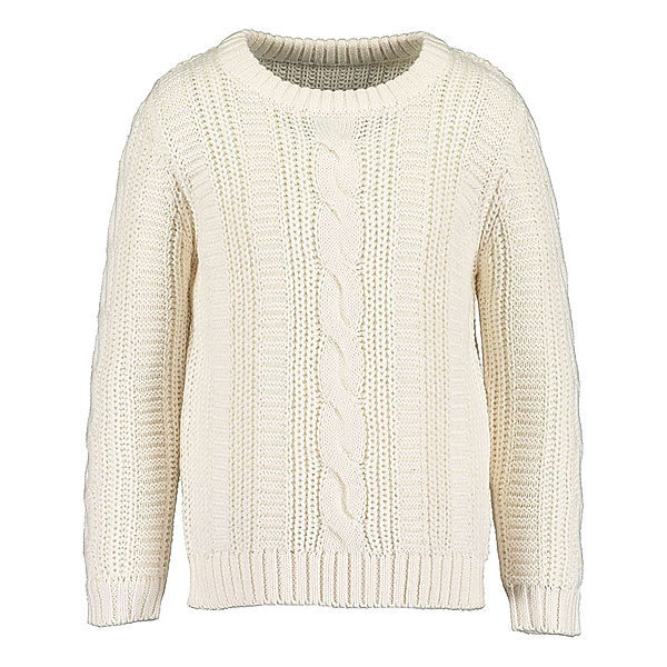 BLUE SEVEN Strickpullover DANCE TEAM – CABLE in offwhite