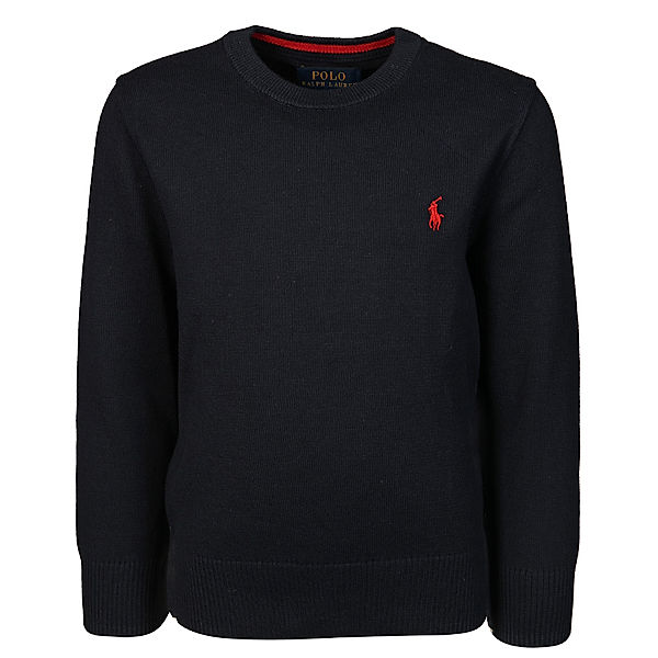 Polo Ralph Lauren Strickpullover LS CN SMALL LOGO in navy