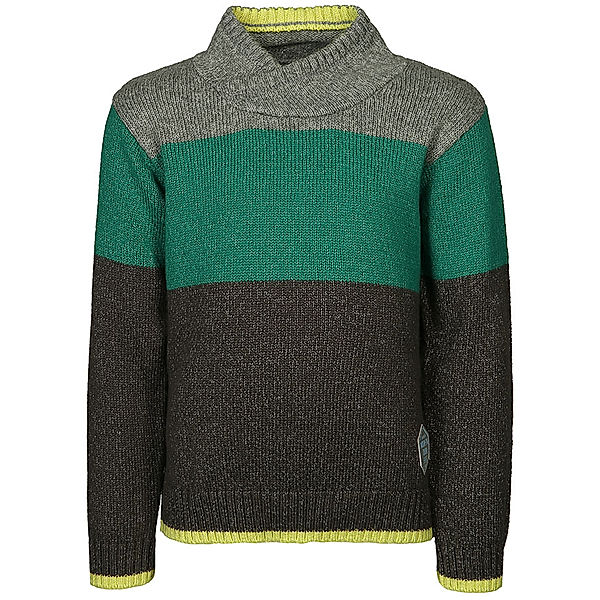 Boboli Strickpullover MOUNTAIN COLOR in türkis/grau