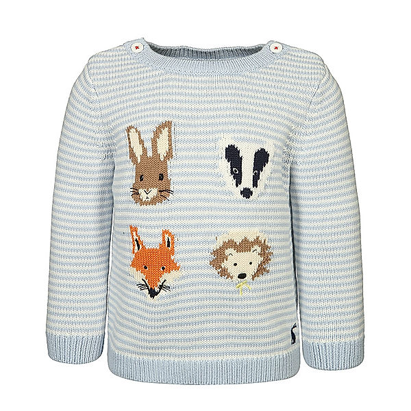 Tom Joule® Strickpullover PETER RABBIT gestreift in hellblau