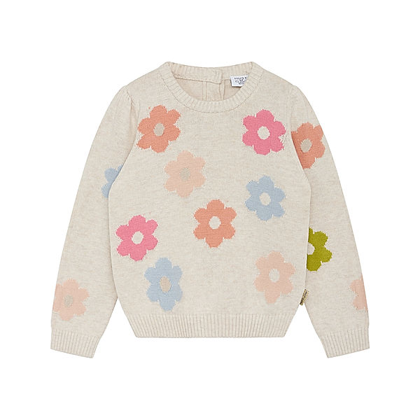 Hust & Claire Strickpullover PIPPA FLOWERS in whisper melange