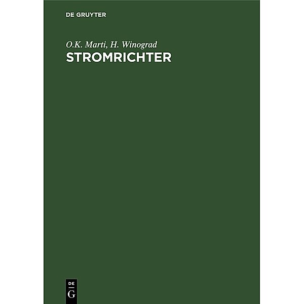 Stromrichter / Jahrbuch des Dokumentationsarchivs des österreichischen Widerstandes, O. K. Marti, H. Winograd