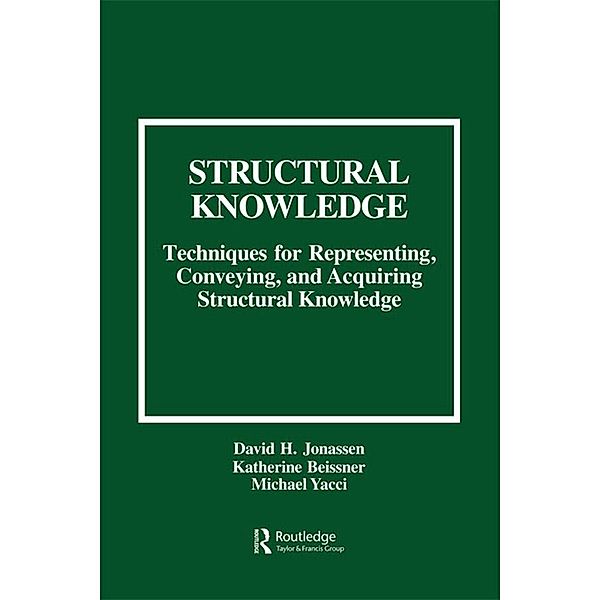 Structural Knowledge, David H. Jonassen, Katherine Beissner, Michael Yacci