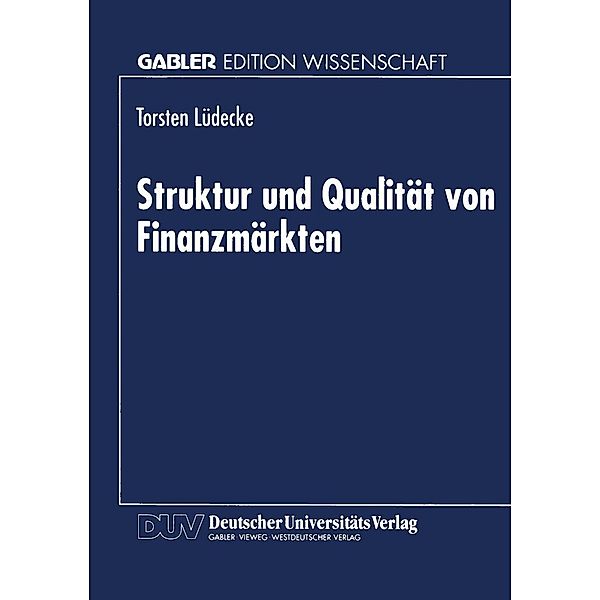 Struktur und Qualität von Finanzmärkten