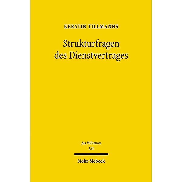 Strukturfragen des Dienstvertrages, Kerstin Tillmanns