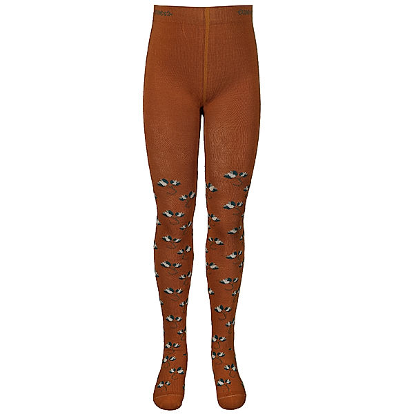 ewers Strumpfhose BLUMEN  AOP in toffee