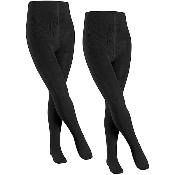 Falke Strumpfhose FALKE FAMILY 2er-Pack in schwarz