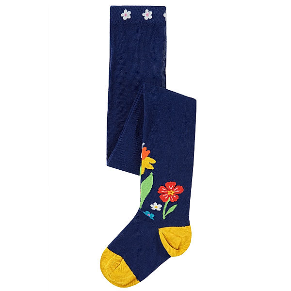 frugi Strumpfhose FLOWERS in navy