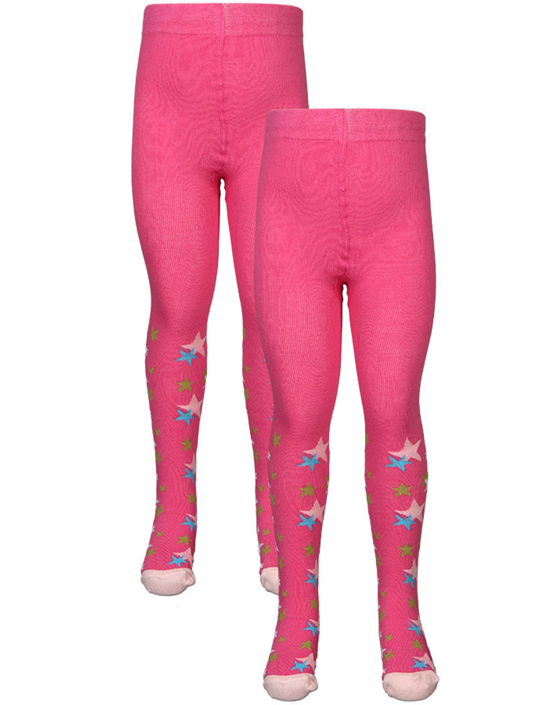 Strumpfhose STERNE 2er-Pack in pink kaufen | tausendkind.at