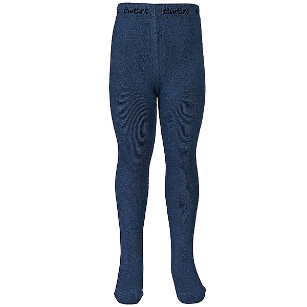 ewers Strumpfhose THERMO in jeansblau melange